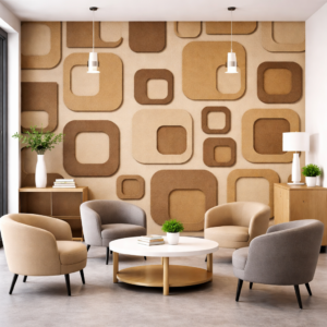 yankı azaltma akustik keçe panel uygulaması modern ofis