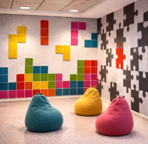 çocuk odaları için akustik duvar panelleri